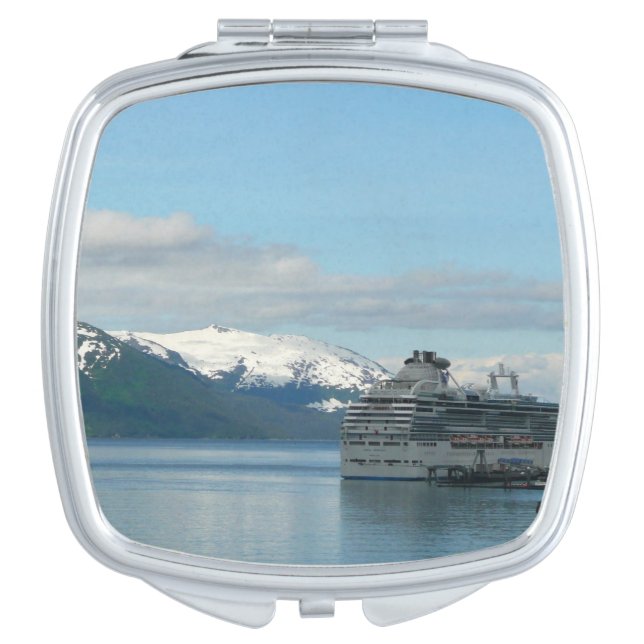 Alaskan Cruise Vacation Travel Photography Compact Mirror (Front)