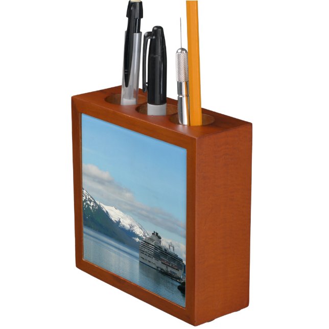 Alaskan Cruise Vacation Travel Photography Desk Organizer (In Situ)