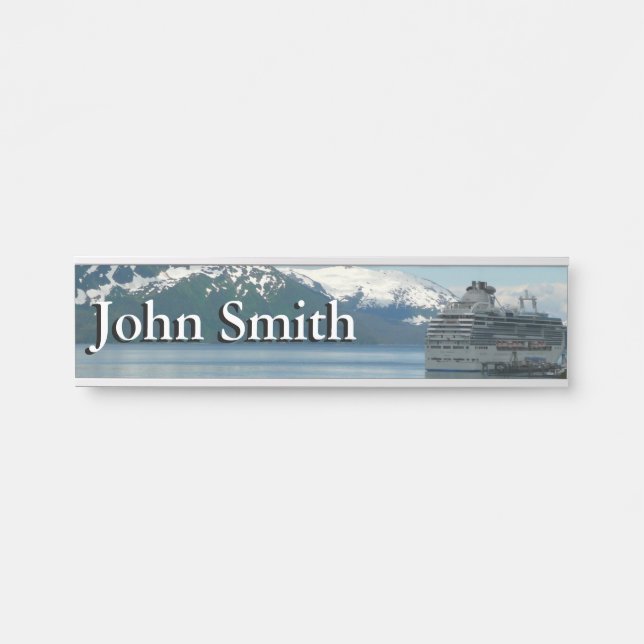 Alaskan Cruise Vacation Travel Photography Door Sign (Front)