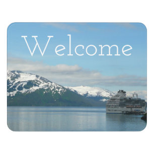Alaskan Cruise Vacation Travel Photography Door Sign