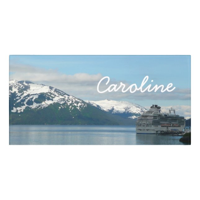 Alaskan Cruise Vacation Travel Photography Door Sign (Classic Front)