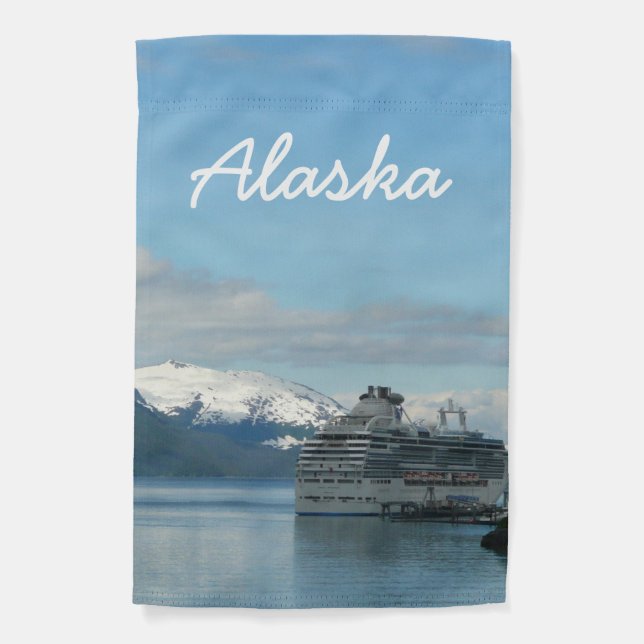 Alaskan Cruise Vacation Travel Photography Garden Flag (Front)