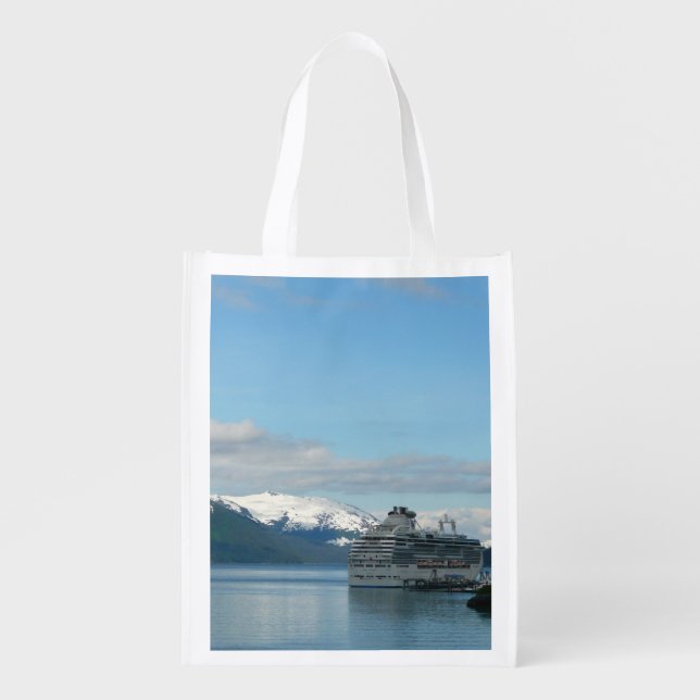 Alaskan Cruise Vacation Travel Photography Grocery Bag (Front)