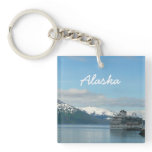 Alaskan Cruise Vacation Travel Photography Keychain