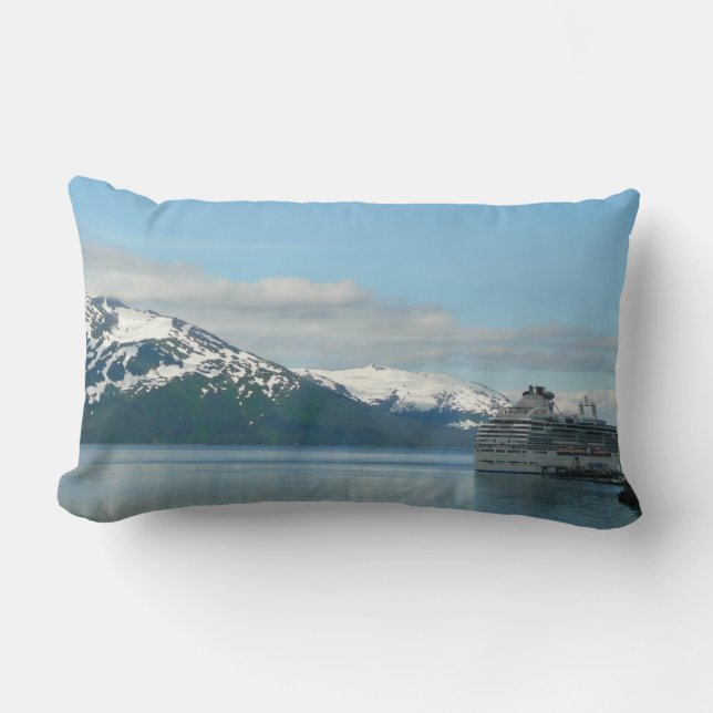 Alaskan Cruise Vacation Travel Photography Lumbar Pillow (Front)