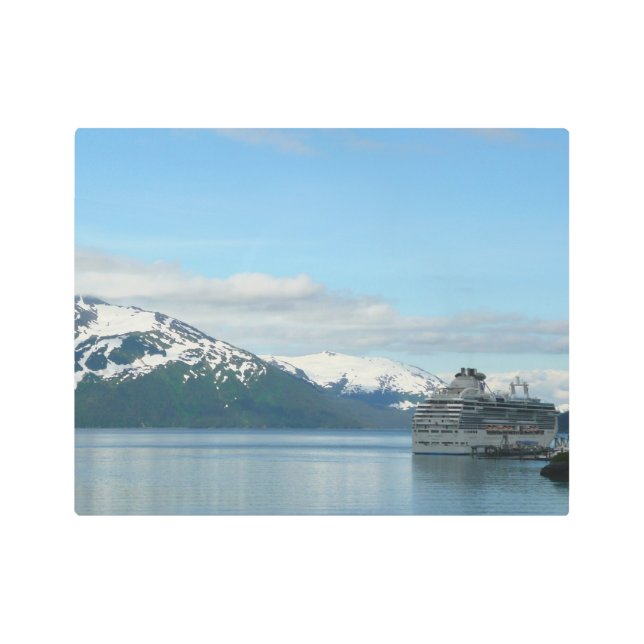 Alaskan Cruise Vacation Travel Photography Metal Print (Front)