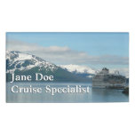 Alaskan Cruise Vacation Travel Photography Name Tag