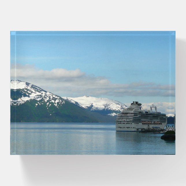 Alaskan Cruise Vacation Travel Photography Paperweight (Front)