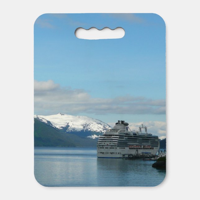 Alaskan Cruise Vacation Travel Photography Seat Cushion (Front Vertical)