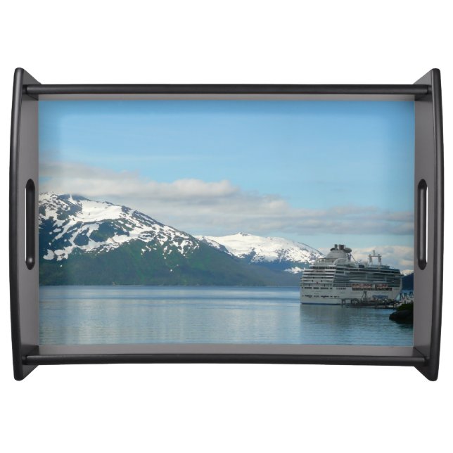 Alaskan Cruise Vacation Travel Photography Serving Tray (Front)