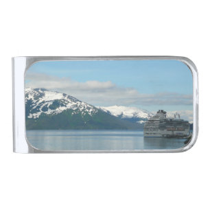 Alaskan Cruise Vacation Travel Photography Silver Finish Money Clip