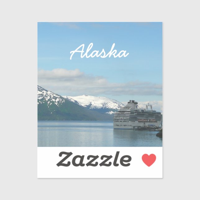 Alaskan Cruise Vacation Travel Photography Sticker (Sheet)