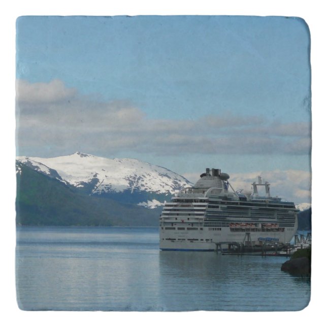 Alaskan Cruise Vacation Travel Photography Trivet (Front)