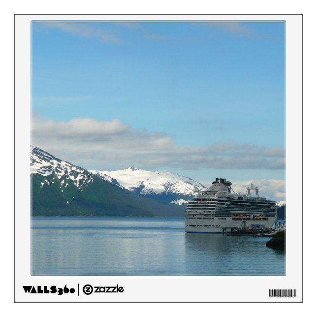 Alaskan Cruise Vacation Travel Photography Wall Decal (Front)