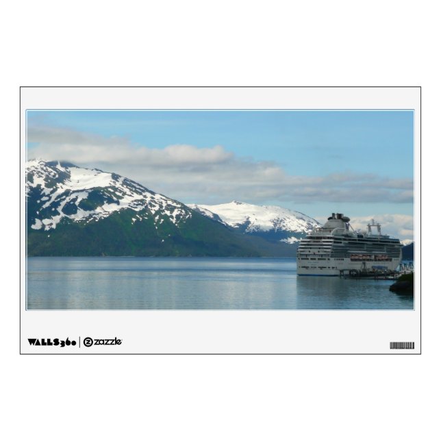 Alaskan Cruise Vacation Travel Photography Wall Sticker (Front)