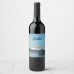 Alaskan Cruise Vacation Travel Photography Wine Label