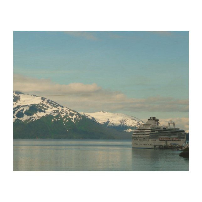 Alaskan Cruise Vacation Travel Photography Wood Wall Art (Front)