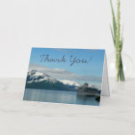 Alaskan Cruise Vacation Travel Thank You Foil Greeting Card