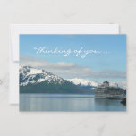 Alaskan Cruise Vacation Travel Thinking of You Car Card