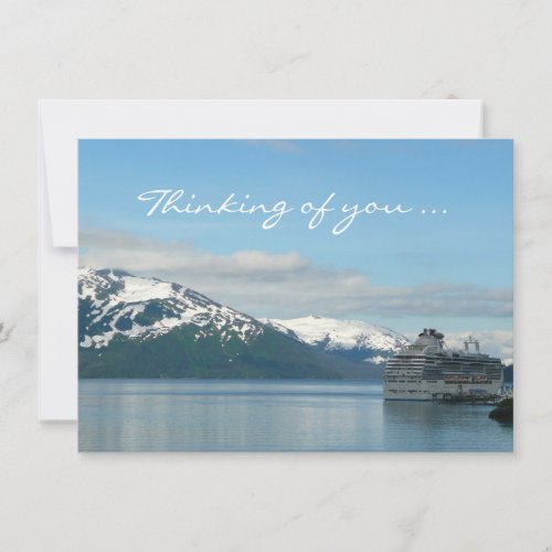 Alaskan Cruise Vacation Travel Thinking of You Car Card