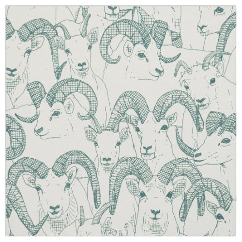 Alaskan Dall sheep jade pearl Fabric