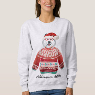 Alaskan Dog Ugly Christmas Dog Mom Sweatshirt