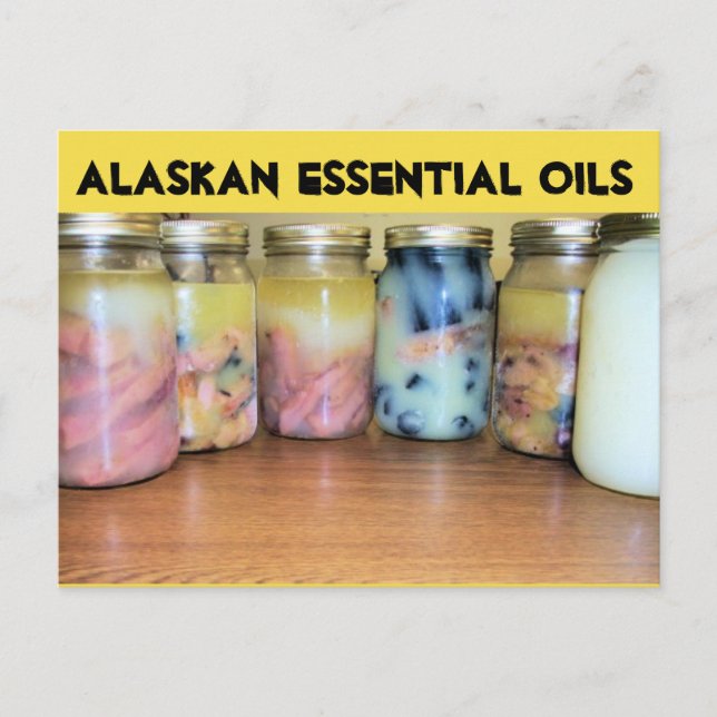 alaskan essential oils holiday postcard (Front)