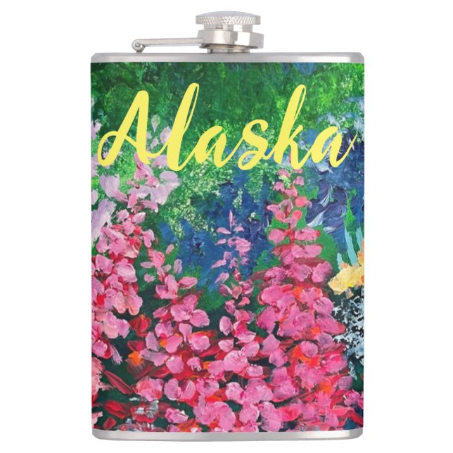 Alaskan Fireweed Flask (Front)