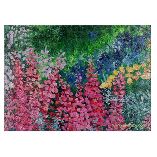 Alaskan Fireweed Glass Cutting Board (Front)