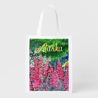 Alaskan fireweed /MMountains Grocery Bag
