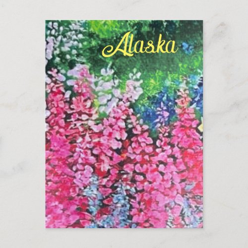 Alaskan Fireweed Postcard