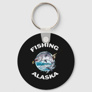 Alaskan Fish Alaska's Wild Salmon Souvenir Fishing Keychain