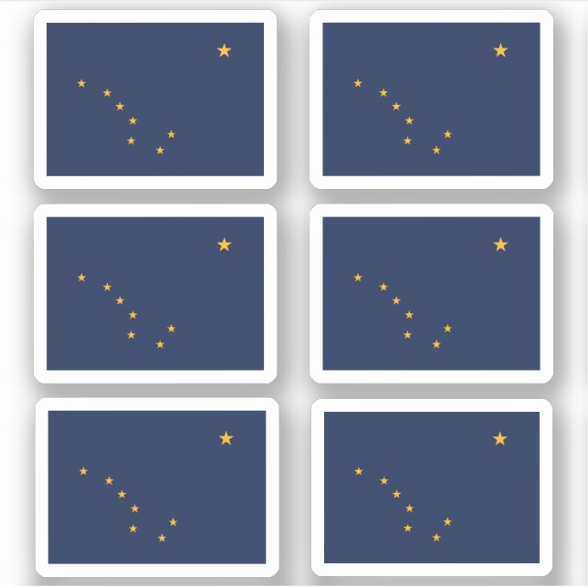 Alaskan flag, American state flag Sticker (Front)