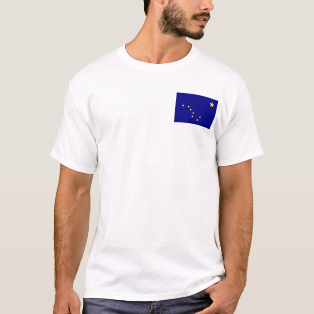Alaskan Flag + Map T-Shirt (Front)