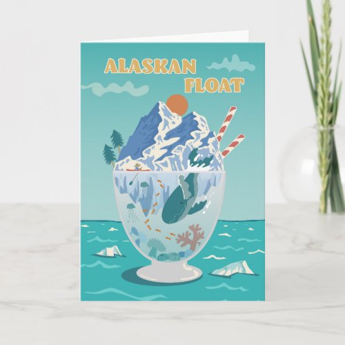 Alaskan Float greeting card