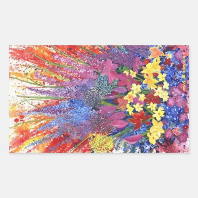 alaskan floral explosion sticker (Front)