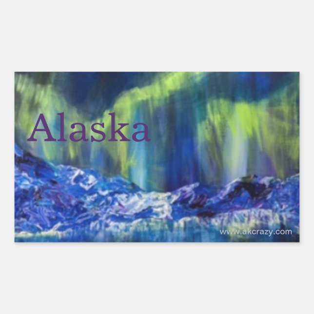 Alaskan Glacial Reflections sticker (Front)