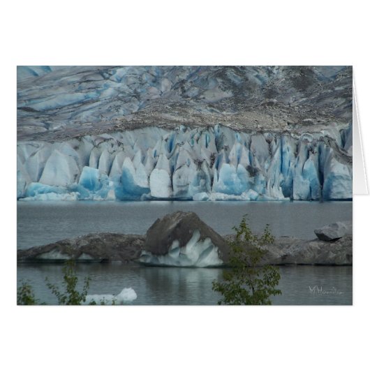 Alaskan Glacier Blank Greeting Cards (Front Horizontal)