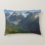 Alaskan Glacier-Carved Valley Accent Pillow