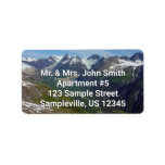 Alaskan Glacier-Carved Valley Label