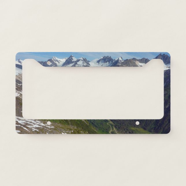 Alaskan Glacier-Carved Valley License Plate Frame (Front)