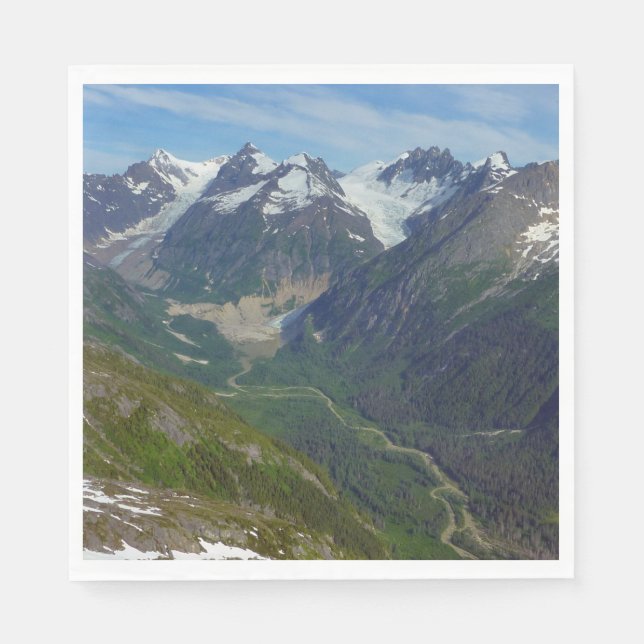 Alaskan Glacier-Carved Valley Napkins (Front)