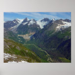 Alaskan Glacier-Carved Valley Poster