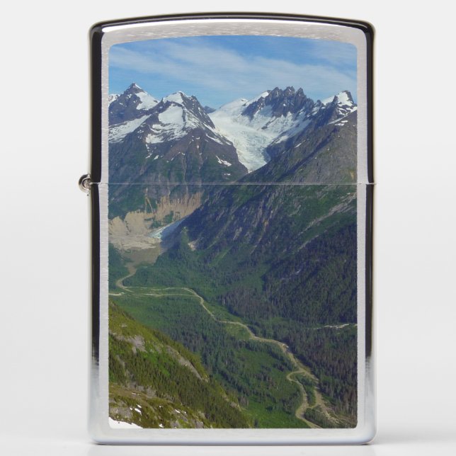 Alaskan Glacier-Carved Valley Zippo Lighter (Front)