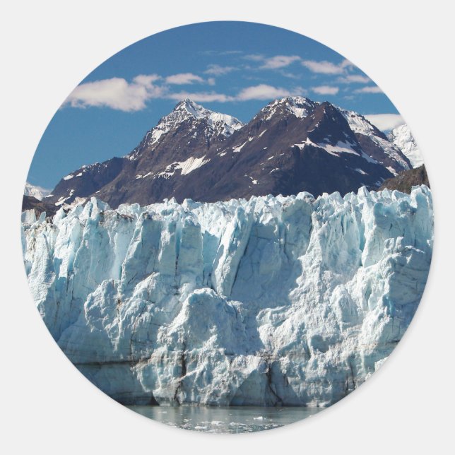 Alaskan Glacier Classic Round Sticker (Front)