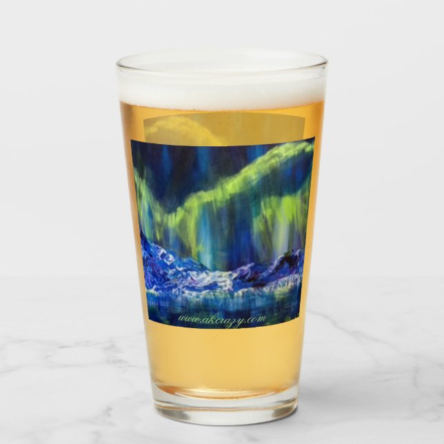 Alaskan Glacier Reflections glass tumbler (Back Filled)