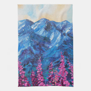 Alaskan Glorious Fireweed Kitchen Towels
