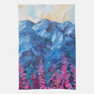 Alaskan Glorious Fireweed Kitchen Towels