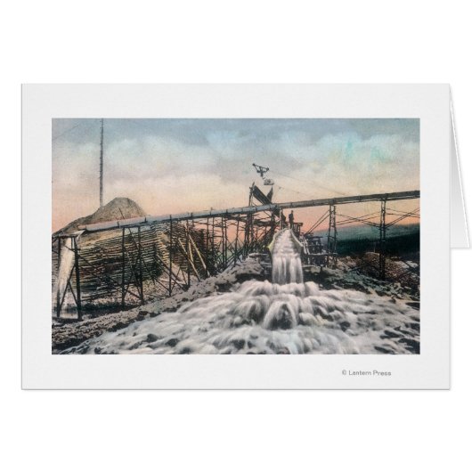 Alaskan Gold Mining Operation Sluice Box Cards (Front Horizontal)