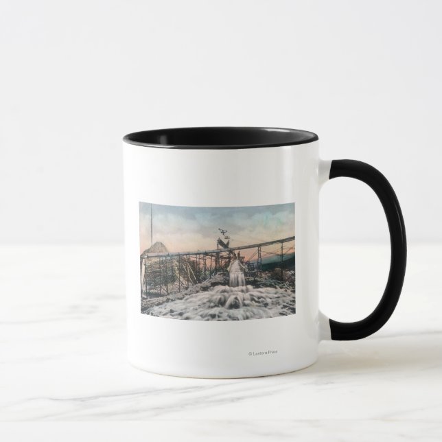 Alaskan Gold Mining Operation Sluice Box Mug (Right)